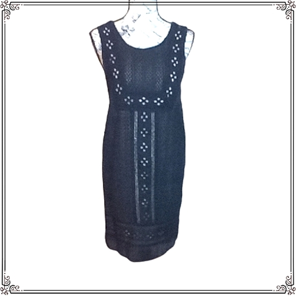 Lucky Brand Navy Blue Knit Overlay 